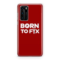 Thumbnail for Born To Fix Airplanes Designed Huawei Cases