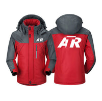Thumbnail for ATR & Text Designed Thick Winter Jackets