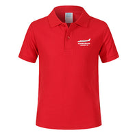 Thumbnail for The Bombardier Learjet 75 Designed Children Polo T-Shirts