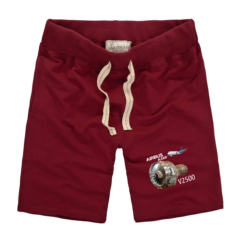Airbus A320 & V2500 Engine Designed Cotton Shorts