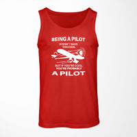 Thumbnail for If You're Cool You're Probably a Pilot Designed Tank Tops