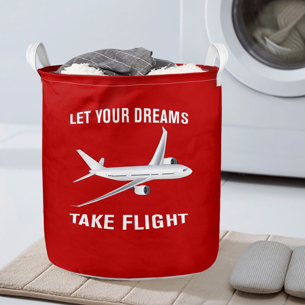 Let Your Dreams Take Flight Designed Laundry Baskets