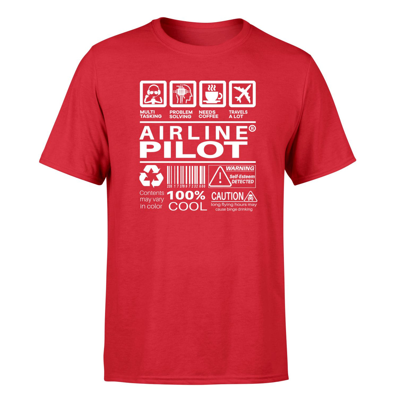 Airline Pilot Label Designed T-Shirts