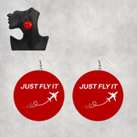 Thumbnail for Just Fly It Designed Wooden Drop Earrings