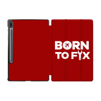 Thumbnail for Born To Fix Airplanes Designed Samsung Tablet Cases