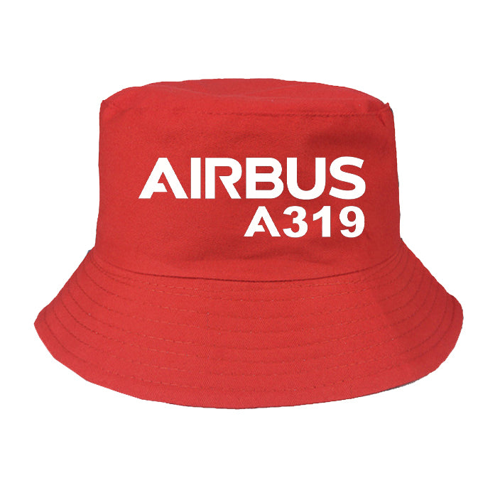 Airbus A319 & Text Designed Summer & Stylish Hats