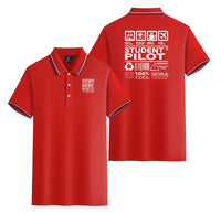 Thumbnail for Student Pilot Label Designed Stylish Polo T-Shirts (Double-Side)