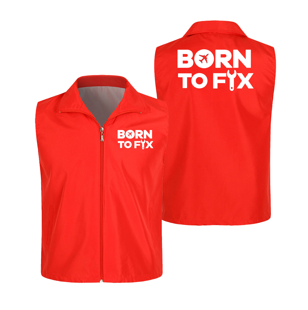 Born To Fix Airplanes Designed Thin Style Vests
