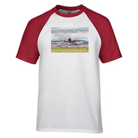 Thumbnail for Departing Boeing 737 Designed Raglan T-Shirts
