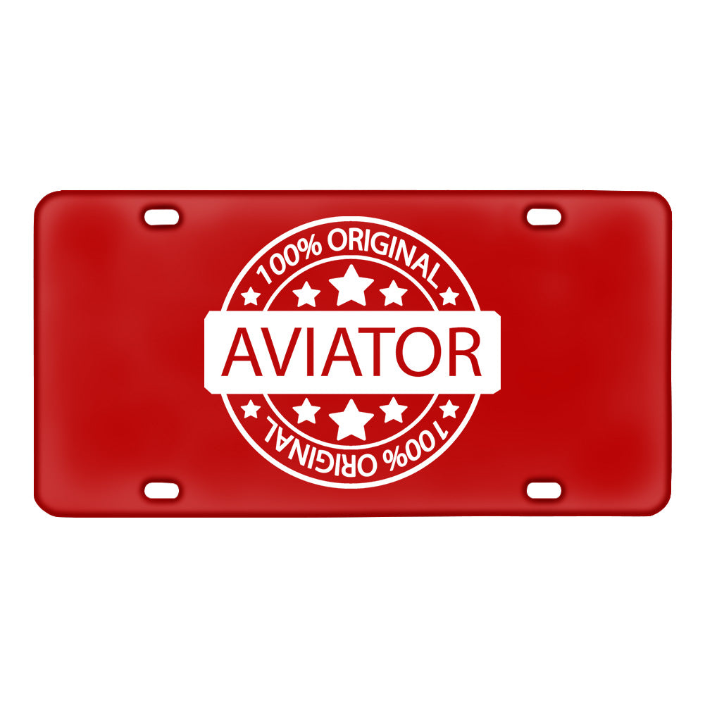 100 Original Aviator Designed Metal (License) Plates