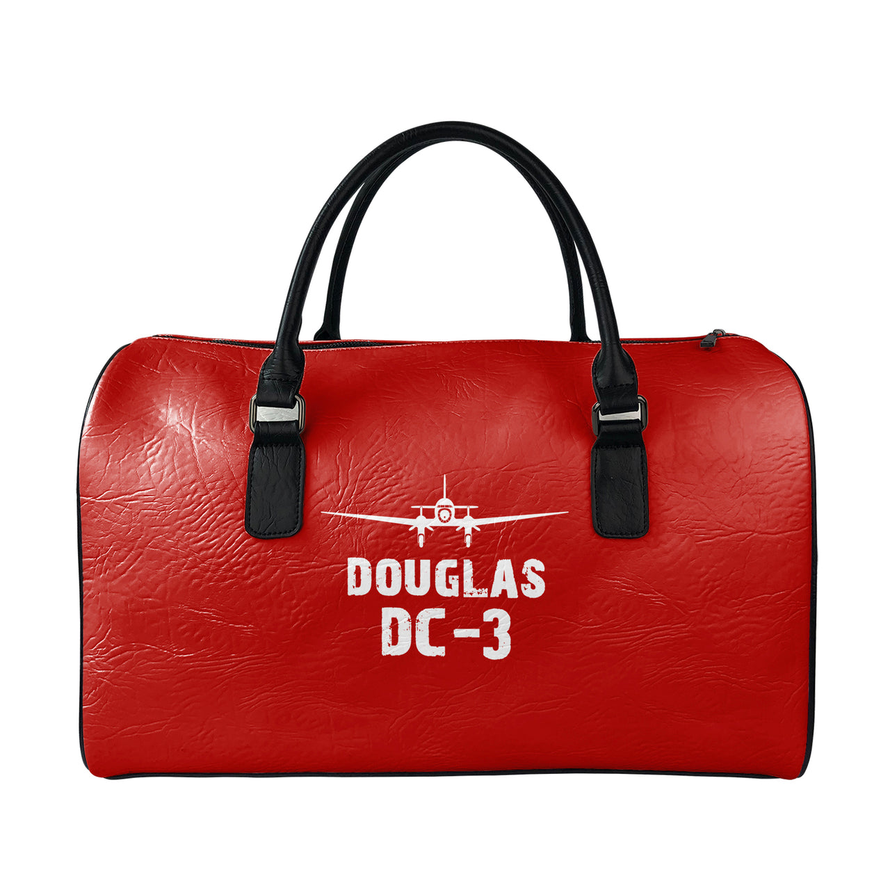 Douglas DC-3 & Plane Designed Leather Travel Bag