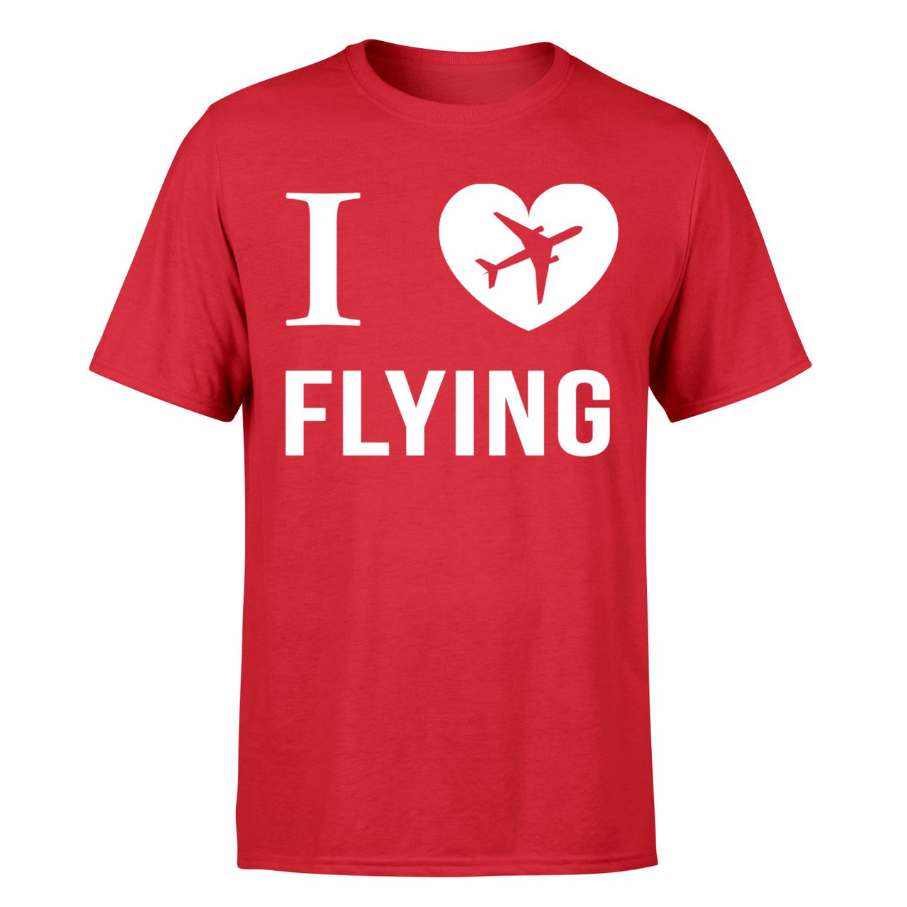 I Love Flying Designed T-Shirts