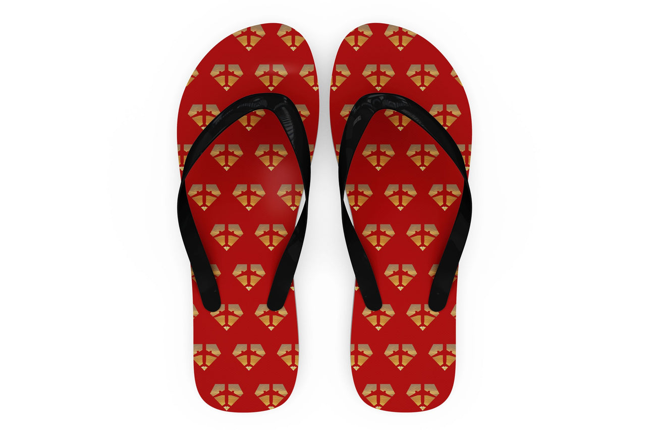 Supermen of The Skies (Sunset) Designed Slippers (Flip Flops)