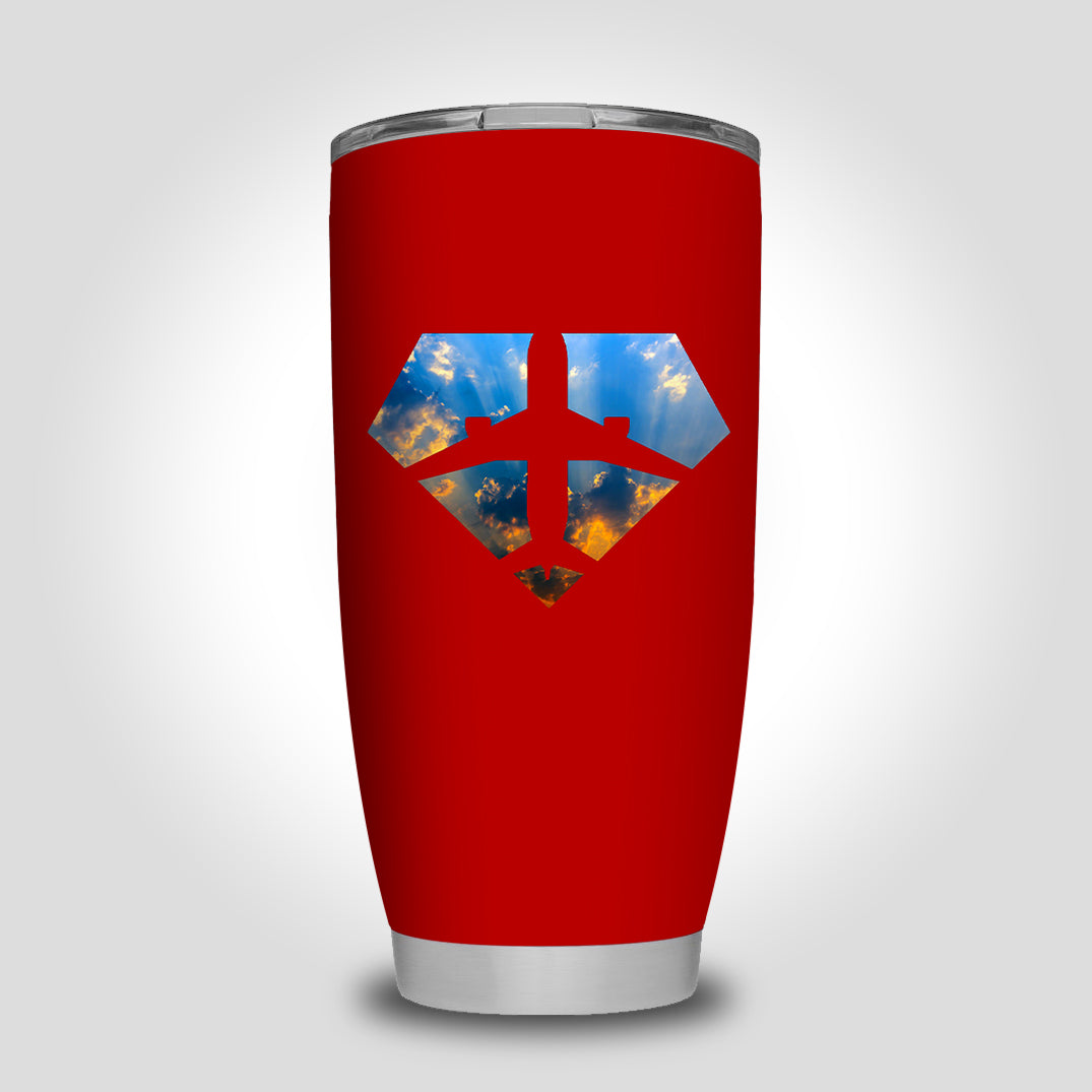 Supermen of The Skies (Sunrise) Designed Tumbler Travel Mugs