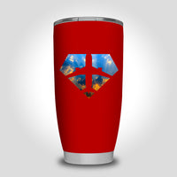 Thumbnail for Supermen of The Skies (Sunrise) Designed Tumbler Travel Mugs