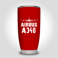 Thumbnail for Airbus A340 & Plane Designed Tumbler Travel Mugs