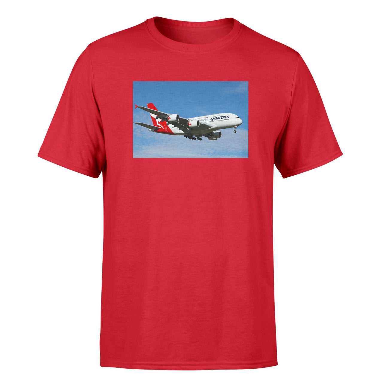 Landing Qantas A380 Designed T-Shirts