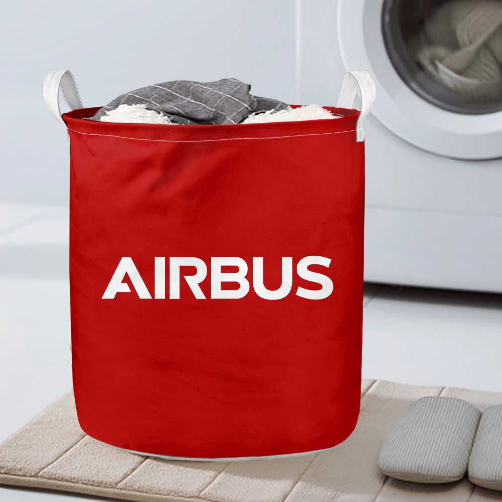 Airbus & Text Designed Laundry Baskets