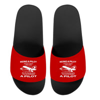 Thumbnail for If You're Cool You're Probably a Pilot Designed Sport Slippers