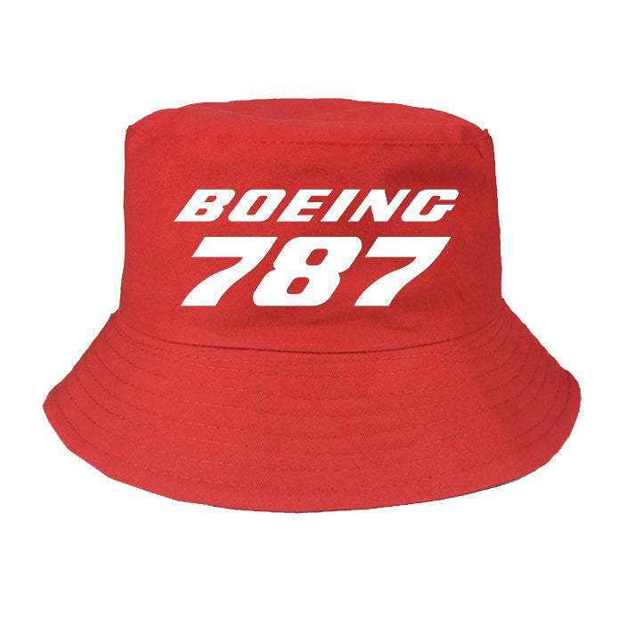Boeing 787 & Text Designed Summer & Stylish Hats