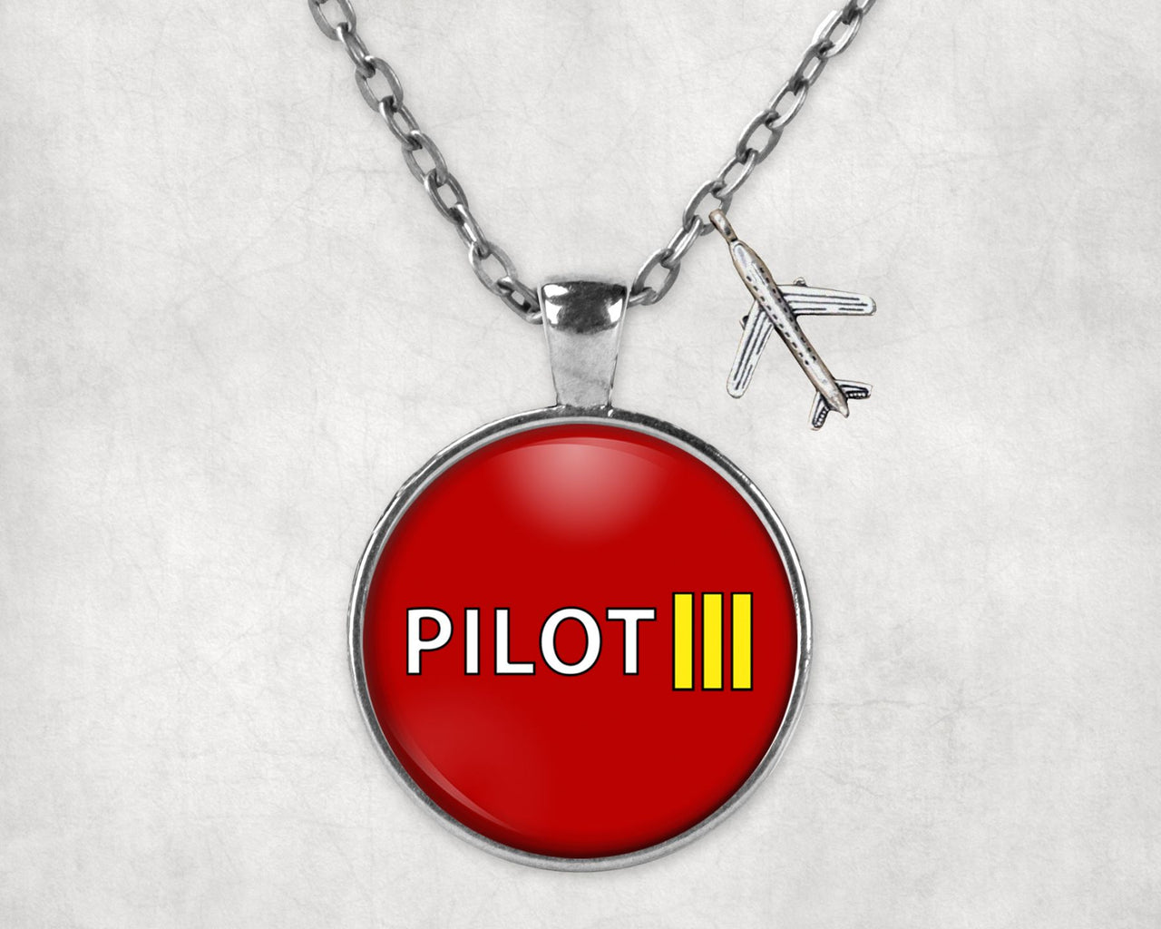 Pilot & Stripes (3 Lines) Designed Necklaces