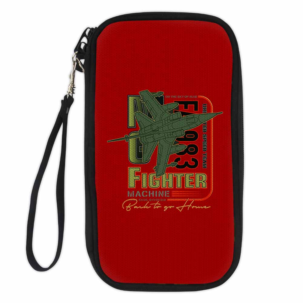 Fighter Machine Designed Travel Cases & Wallets