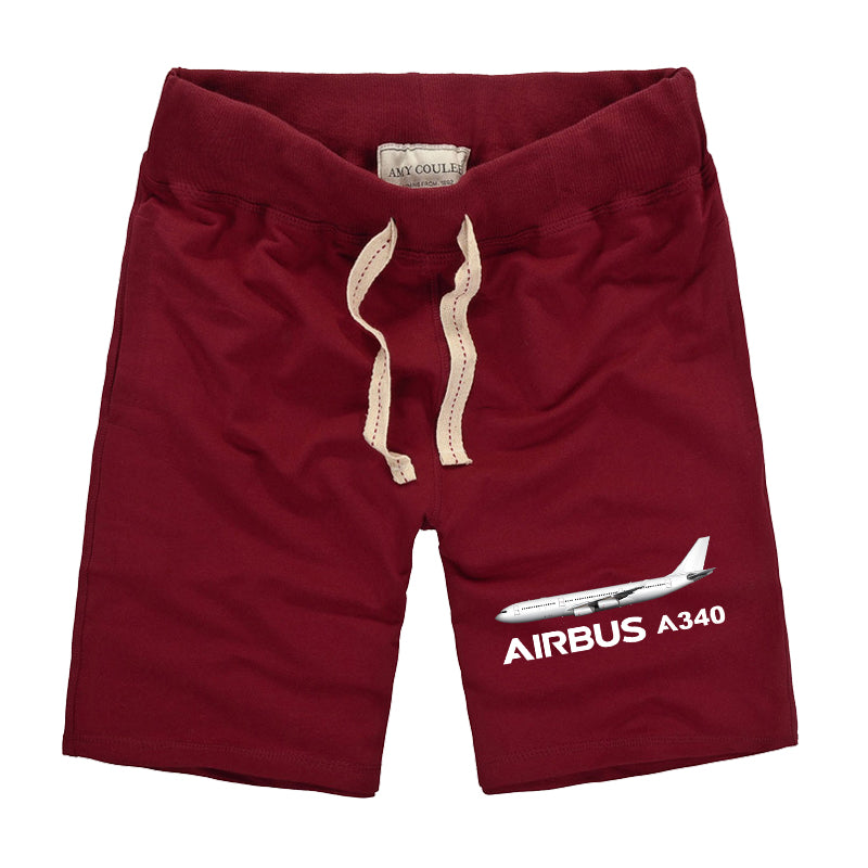 The Airbus A340 Designed Cotton Shorts