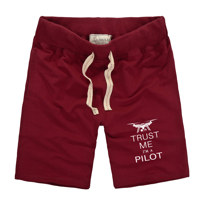 Trust Me I'm a Pilot (Drone) Designed Cotton Shorts