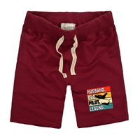 Thumbnail for Husband & Dad & Pilot & Legend Designed Cotton Shorts