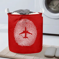 Thumbnail for Aviation Finger Print Designed Laundry Baskets