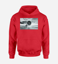 Thumbnail for Super Cool Airliner Jet Engine Designed Hoodies