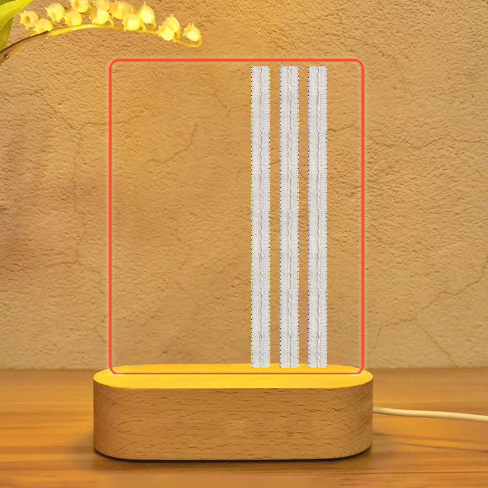 Special Silver Pilot Epaulettes 3 Lines Designed Night Lamp