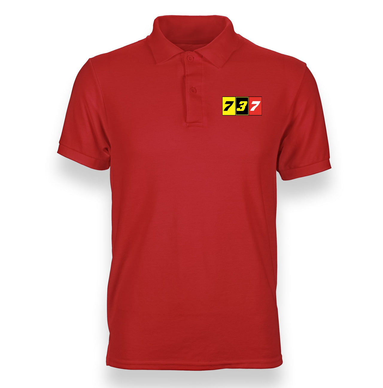 Flat Colourful 737 Designed "WOMEN" Polo T-Shirts