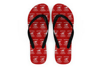 Thumbnail for People Fly Planes Pilots Fly Helicopters Designed Slippers (Flip Flops)