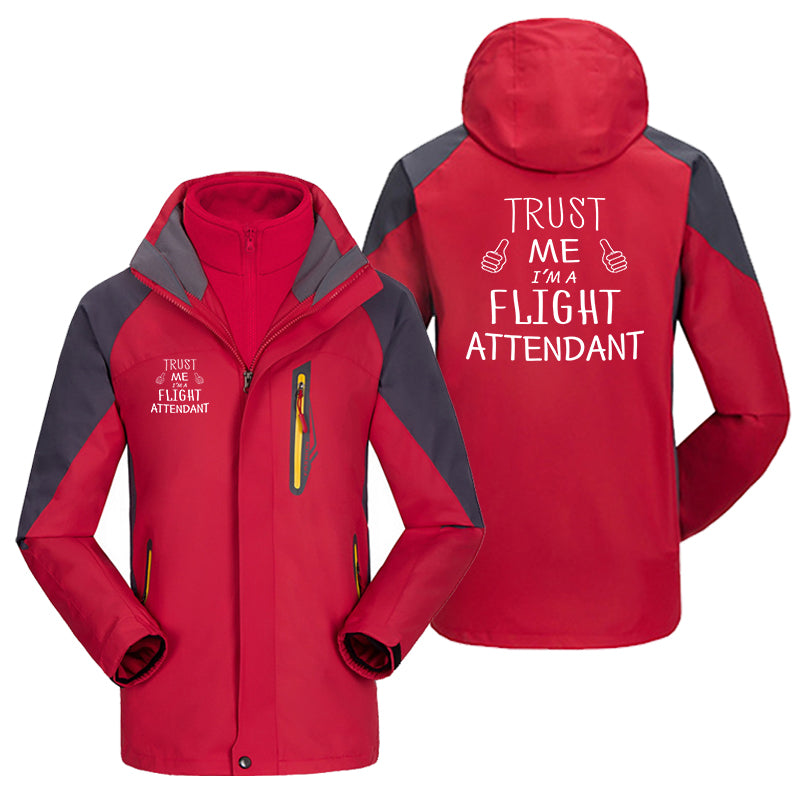 Trust Me I'm a Flight Attendant Designed Thick Skiing Jackets