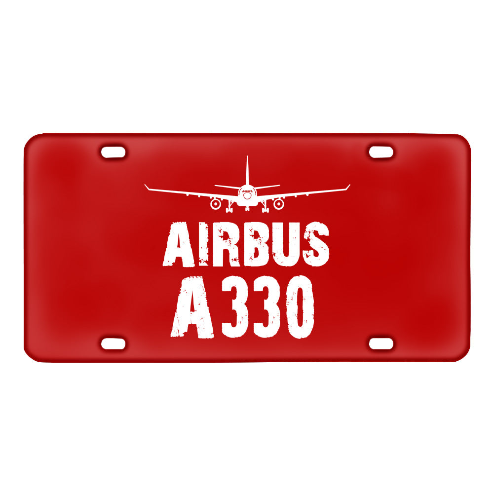 Airbus A330 & Plane Designed Metal (License) Plates