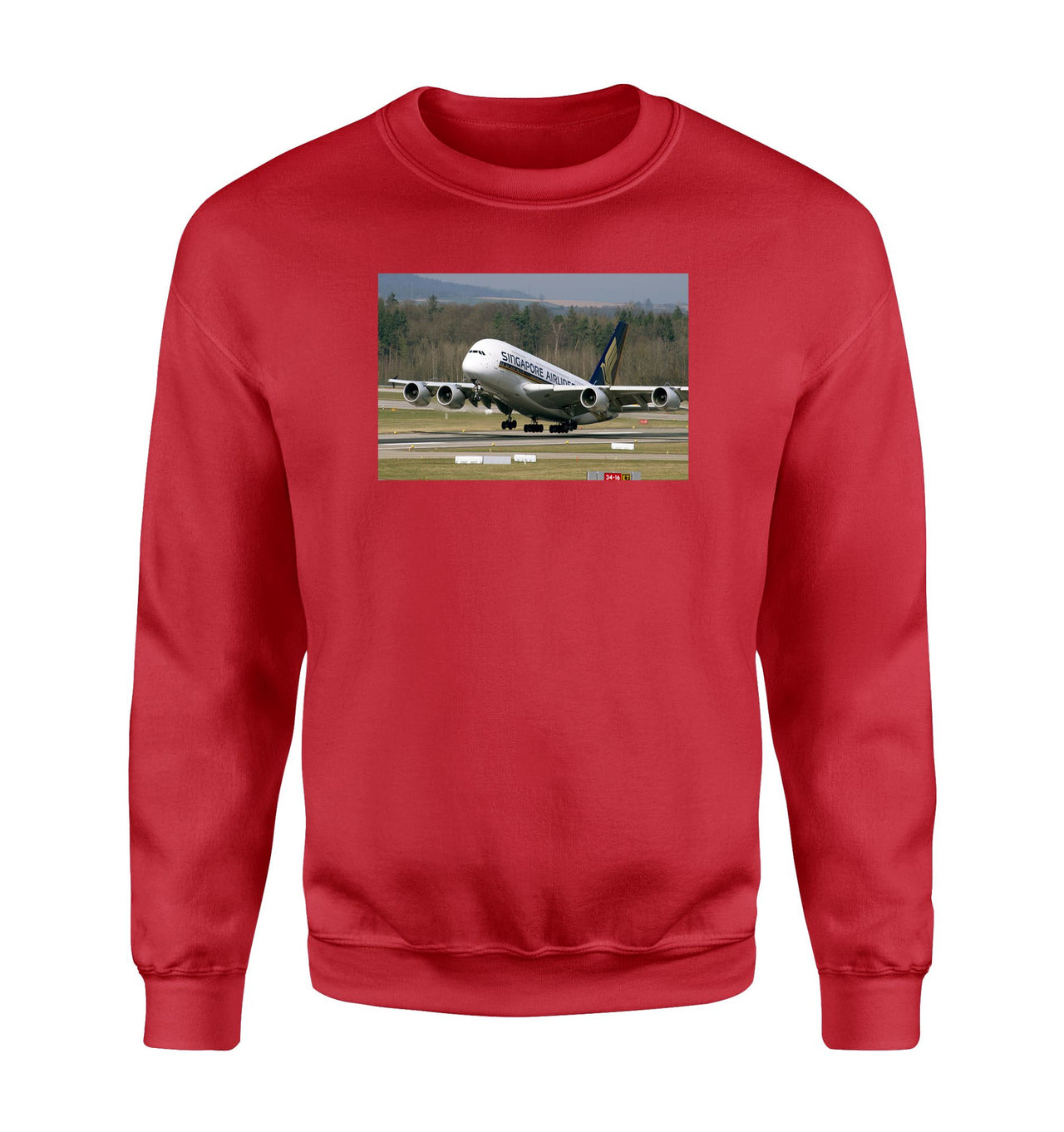Departing Singapore Airlines A380 Designed Sweatshirts