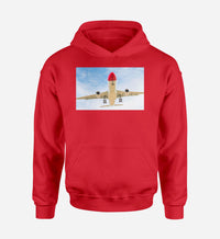Thumbnail for Beautiful Airbus A330 on Approach Designed Hoodies