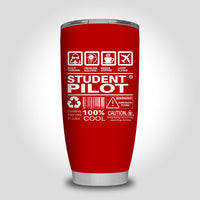 Thumbnail for Student Pilot Label Designed Tumbler Travel Mugs
