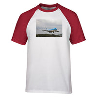 Thumbnail for Landing KLM's Boeing 747 Designed Raglan T-Shirts