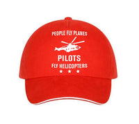Thumbnail for People Fly Planes Pilots Fly Helicopters Designed Hats Pilot Eyes Store Red 