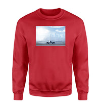 Thumbnail for Boeing 737 & City View Behind Designed Sweatshirts