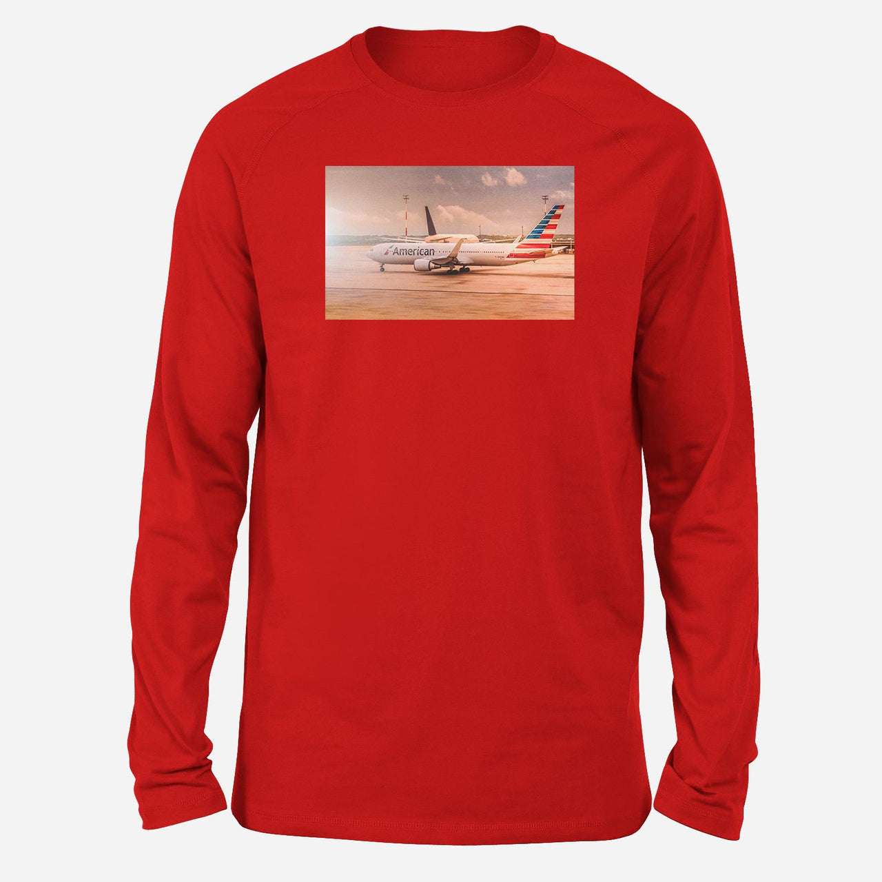 American Airlines Boeing 767 Designed Long-Sleeve T-Shirts