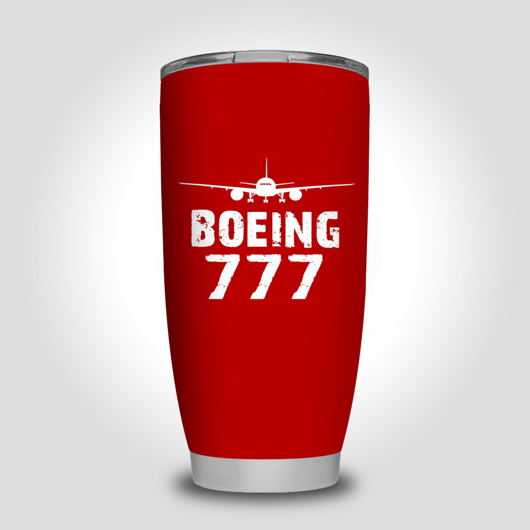 Boeing 777 & Plane Designed Tumbler Travel Mugs