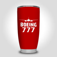 Thumbnail for Boeing 777 & Plane Designed Tumbler Travel Mugs