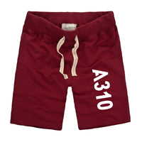 Thumbnail for A310 Text Designed Cotton Shorts
