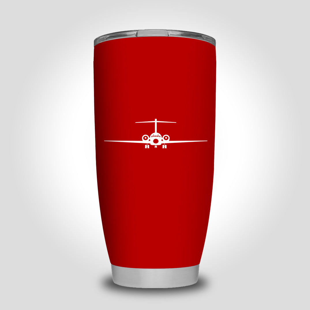 Boeing 717 Silhouette Designed Tumbler Travel Mugs