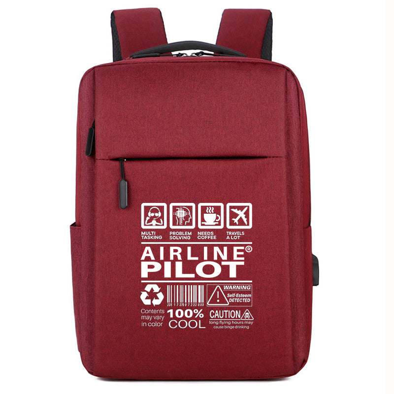 Airline Pilot Label Designed Super Travel Bags