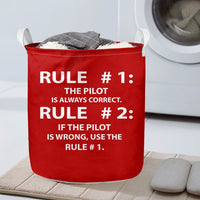 Thumbnail for Rule 1 - Pilot is Always Correct Designed Laundry Baskets