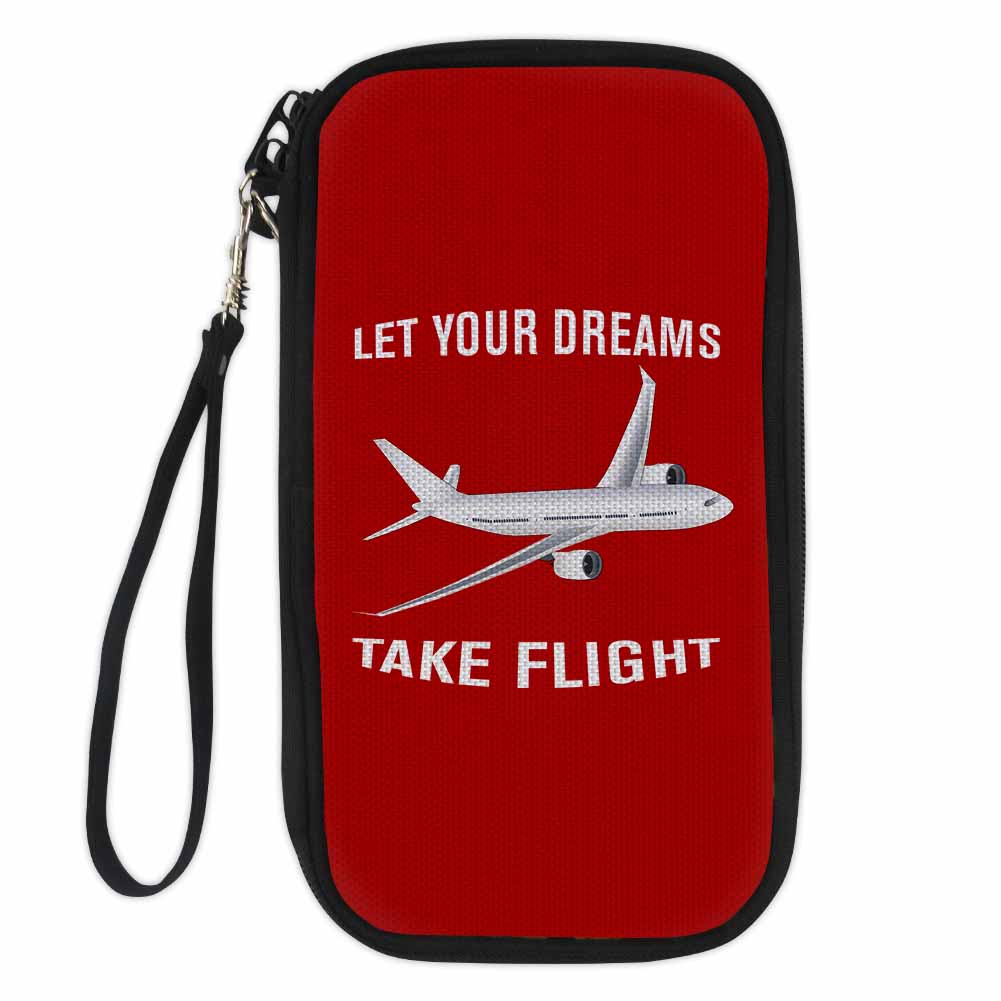 Let Your Dreams Take Flight Designed Travel Cases & Wallets